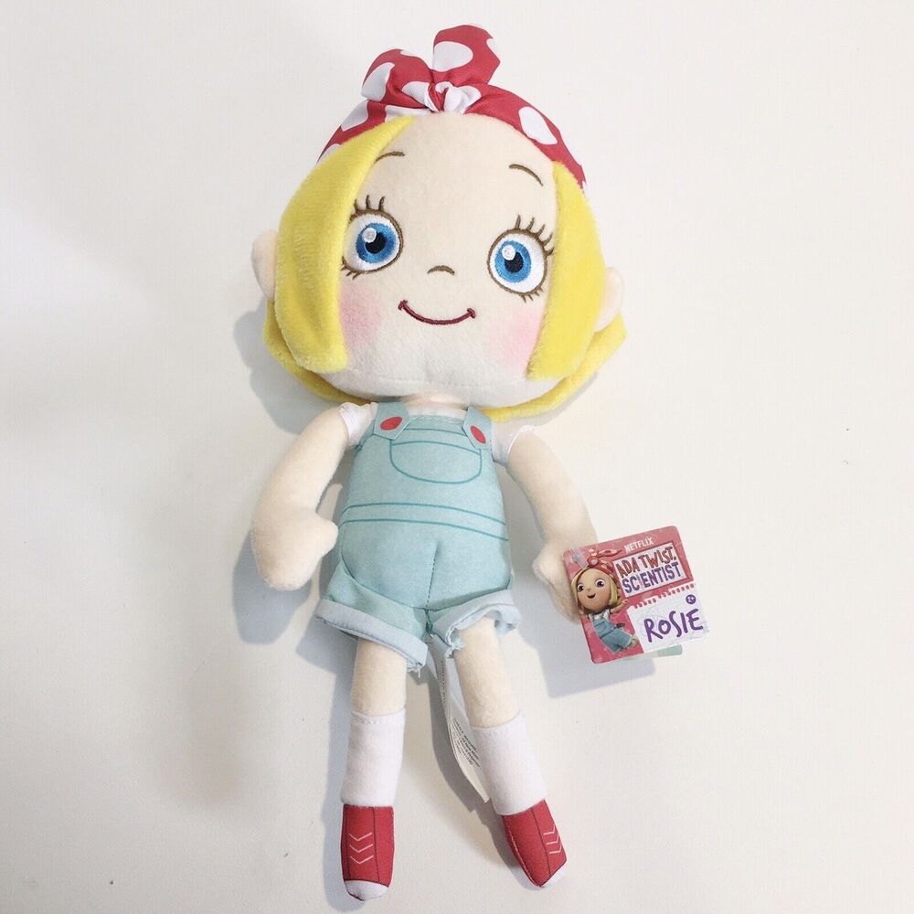 NETFLIX JR. ADA TWIST SCIENTIST CUDDLE TIME‎ ROSIE REVERE 10” PLUSH DOLL NEW